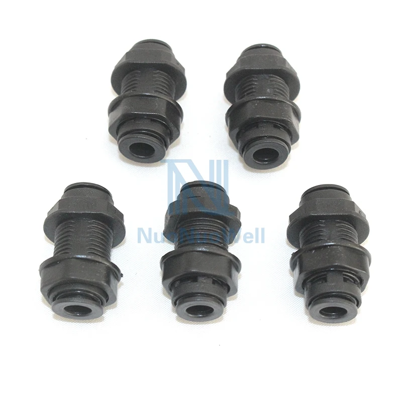 NuoNuoWell 1/4 ''OD трубка черные перегородки соединители для рептилий аквариумов