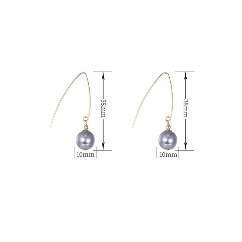 

925 Sterling Natural Freshwater Pearl Drop Earrings For Women Not Allergic Hook Dangle Purple Jewelry