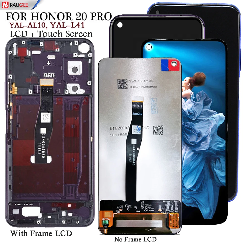 Display For Huawei Honor 20 Pro YAL-AL10,L41 Lcd Display Multi Touch Screen Replacement Tested Phone LCD Screen Digitizer enlarge