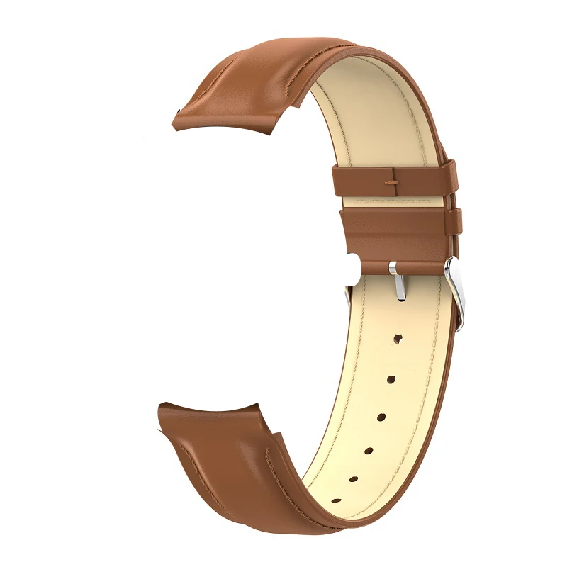 Brown leather LEMDIOE умные аксессуары для 22 мм Смарт-часы сменный ремешок L7 L9 DT зарядка из нержавеющей стали Силикагель кожаный ремешок - Цвет: Brown leather