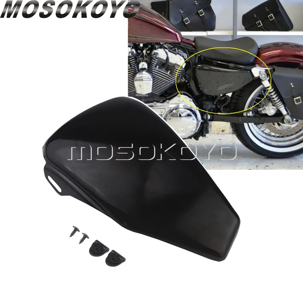 Для Harley Sportster XL883 XL1200 стальной защитный чехол для аккумулятора мотоцикла левая