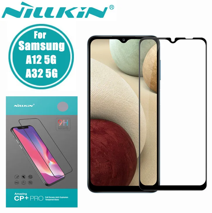 

Nillkin Anti-Explosion CP + Pro Полное покрытие, защита экрана, закаленное стекло для Samsung Galaxy A12 A32 5G