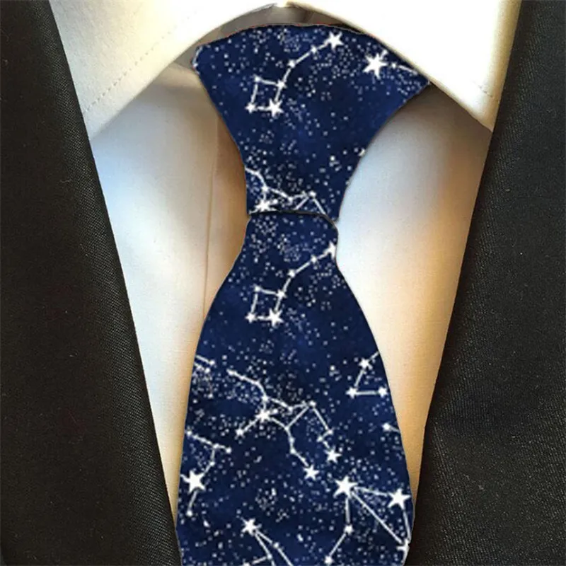 Мужской галстук 8 см забавный мужской модный с принтом в стиле Харадзюку