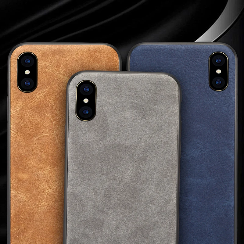 Роскошный мягкий чехол из искусственной кожи для iphone 7 8 6 6s Plus X с полным покрытием