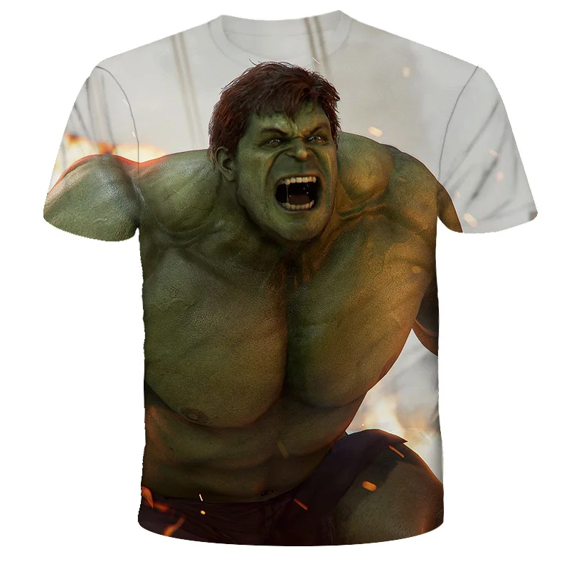 

2021 3D Hulk - Giant new summer T-shirt casual street boys girls kids fashion print T-shirt cool T-shirt