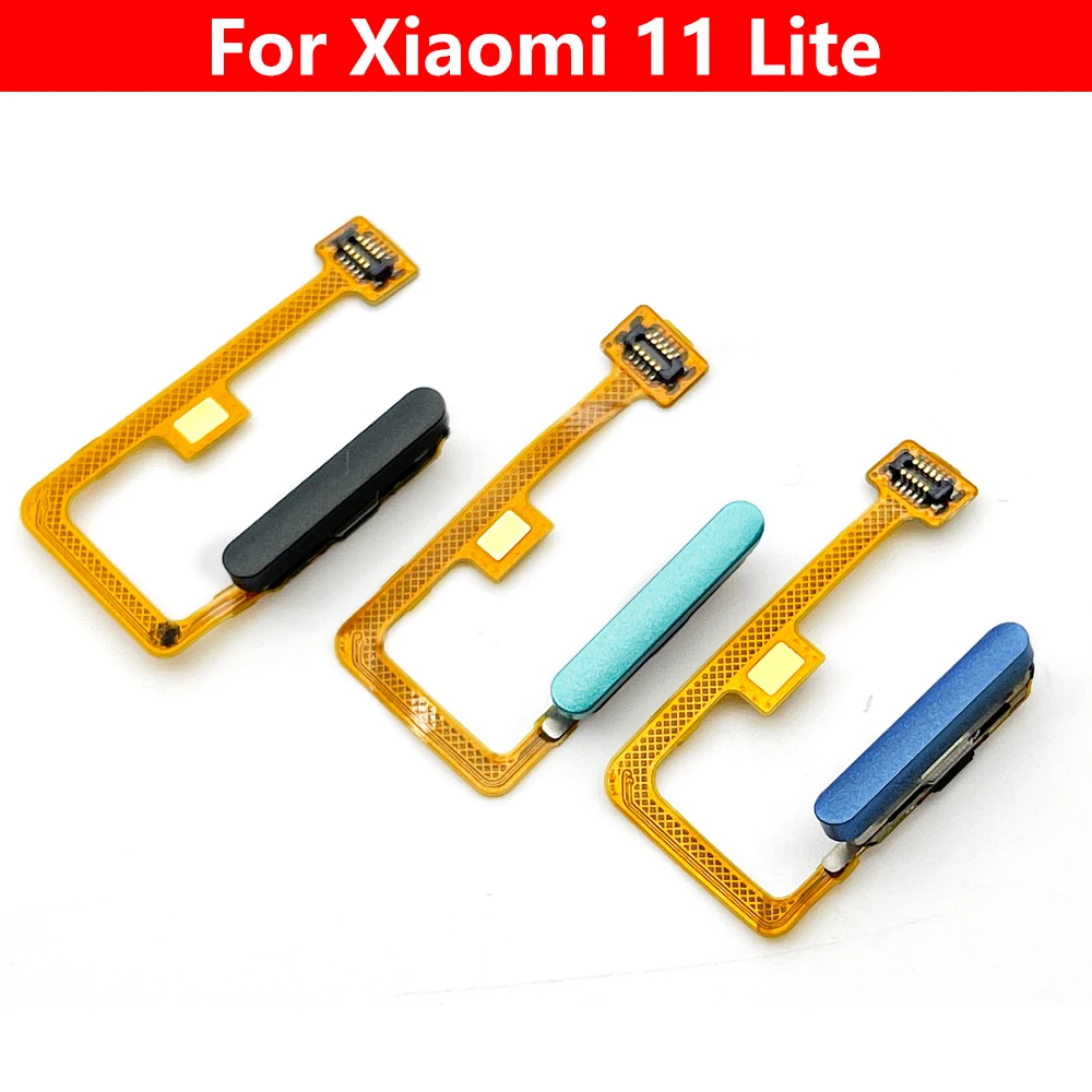 Kup 10 Sztuk/partia, Oryginalny Przycisk Domu Linii Papilarnych Dotykowy Czujnik Id Płyta Główna Przycisk Flex Cable Dla Xiaomi Mi 11 Lite