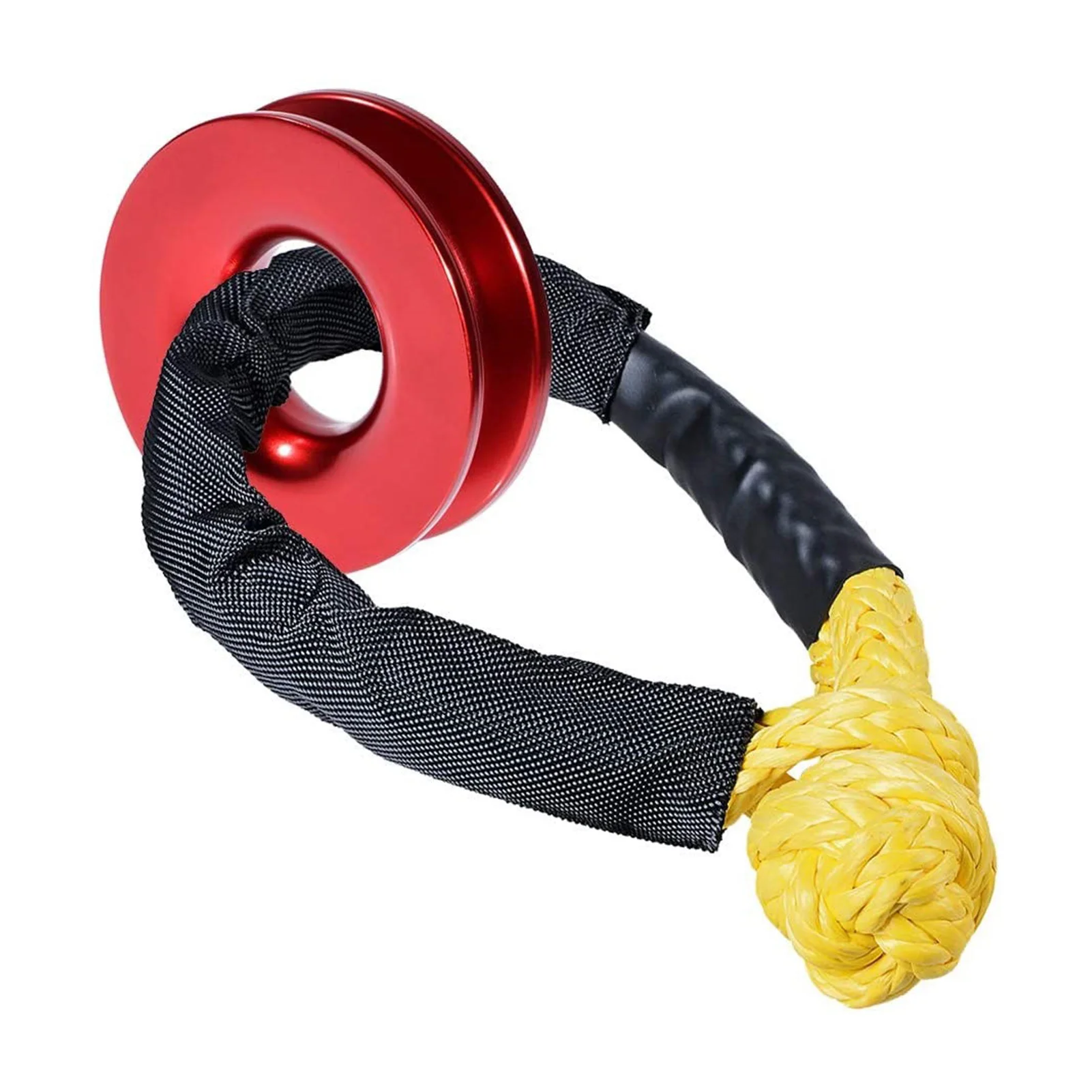 

Recovery Ring UTV SUV Tree Straps Soft Shackle Towing Winch ATV Snatch Pulley Off-Road Truck Accessories Durable 41000lb