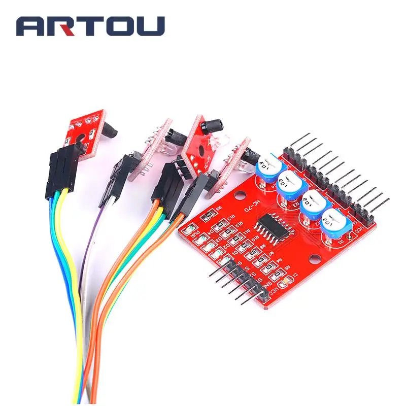 F233-01 четырехстороннее инфракрасное отслеживание/4-канальный модуль