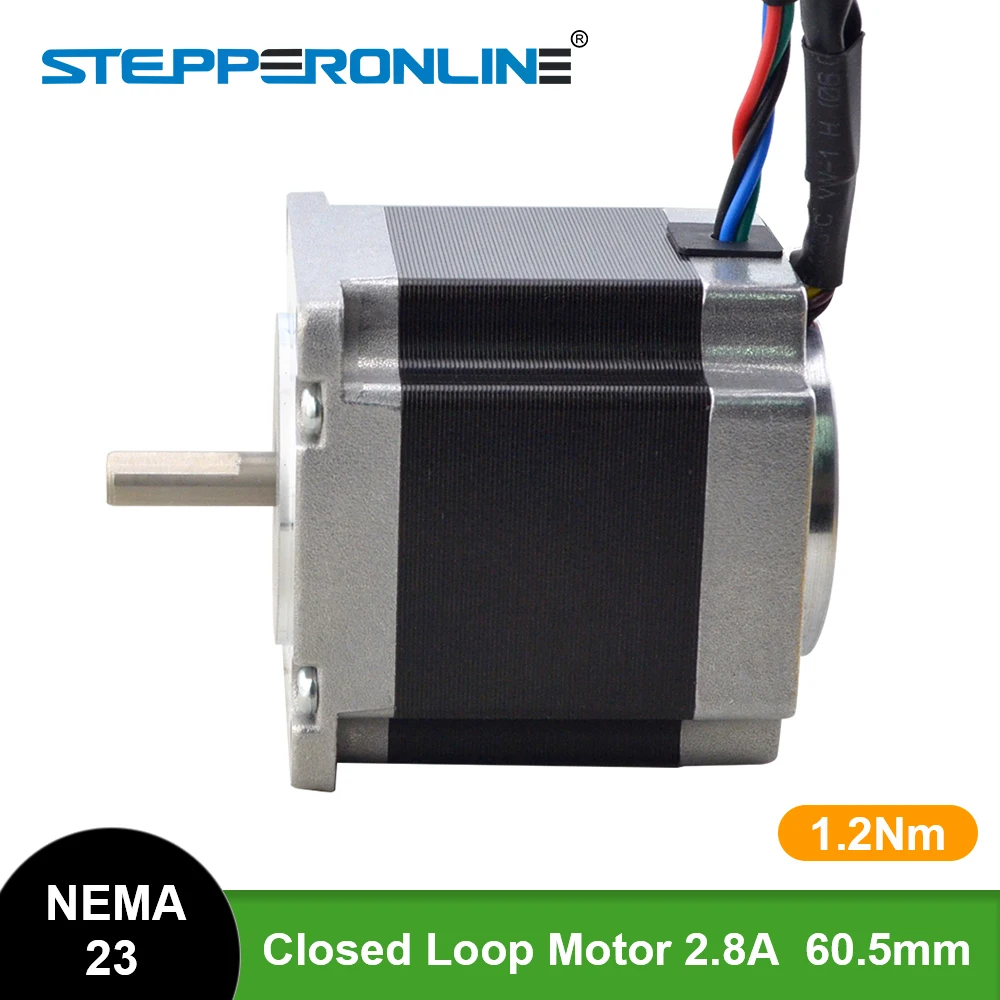 Шаговый двигатель с замкнутым контуром STEPPERONLINE Nema 23 6 35 нм а магнитным