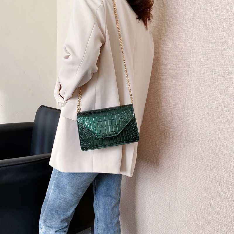 

2020 New Women's Bags Fashion Bags Women's Bags Cell Phone Bags Chain Bags Stone Pattern Women's Bags Shoulder Messenger Bags