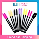 Палочки Силиконовые одноразовые шт.упак. для наращивания ресниц, 50 щеточки с тушью для ресниц, профессиональный инструмент для макияжа