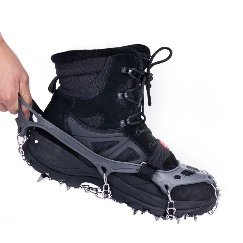 Hot New Naturehike 1 Pair Antiskid Outdoor Climbing Crampons Winter Walk 19 Teeth Ice Gripper Snowshoes Manganese steel Slip Sho | Спорт и
