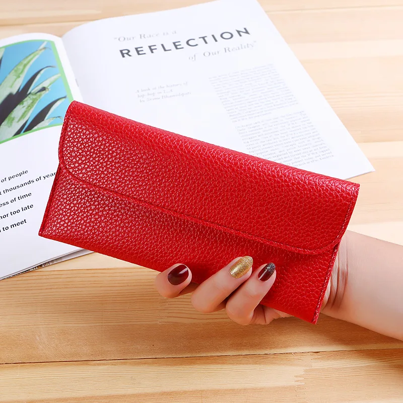 

Fashion Women Long Wallets 9-Colour Female Large Capacity Hasp PU Leather Clutch Thin Coin Purses Lady Money Card Holder