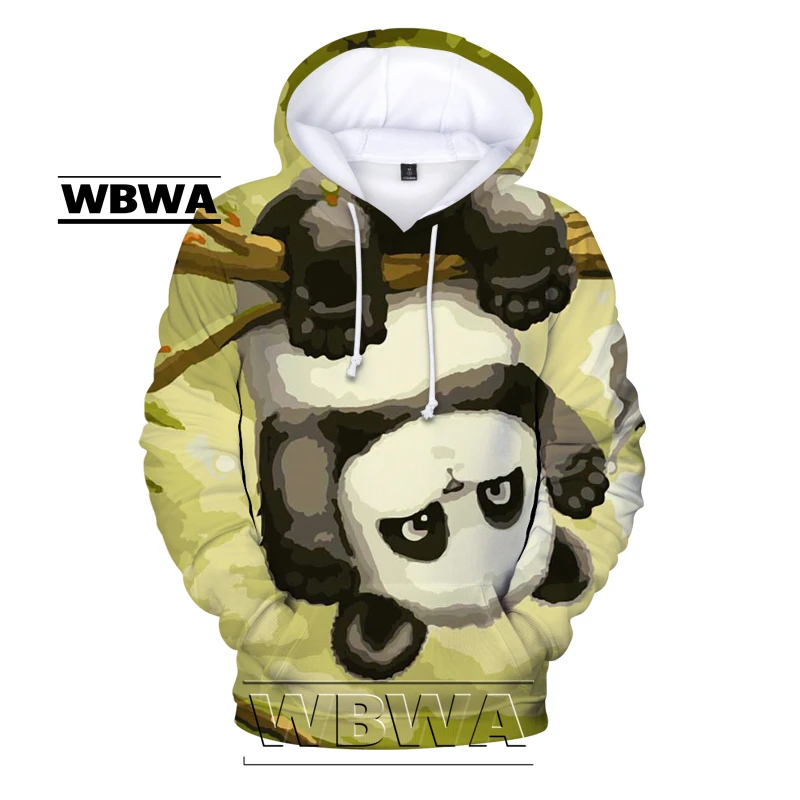 Мужская толстовка с 3D-принтом панды повседневный пуловер в стиле унисекс осень