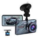 3,6 дюймовый видеорегистратор заднего вида с двойным объективом 1080P Автомобильный видеорегистратор Камера на солнечной батарее с циклом записи ночной широкоугольный Full HD видеорегистратор