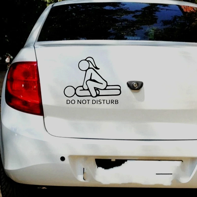 

Car Stickers Decor Motorcycle Decals Do Not Disturb Decorative Accessories Creative Sunscreen Waterproof PVC,18cm*15cm