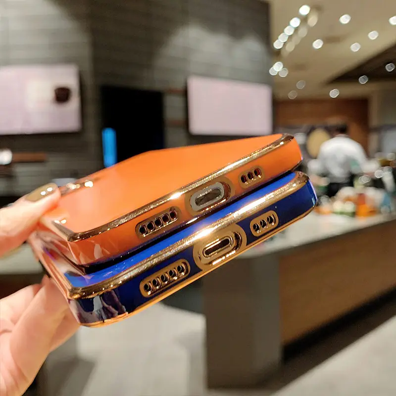 

New luxury Plating Soft Silicone Phone Case For iPhone 12 11 Pro Max X XR XS Max 12 Mini 7 8 Plus SE2020 Shockproof Back Cover