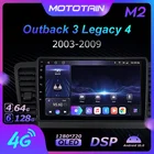 Автомагнитола на Android 10,0 для Subaru Outback 3 Legacy 4 128-2003, 6 ГБ + 2009 ГГц, автомагнитола с GPS, 4G, LTE, головное устройство 1280*720
