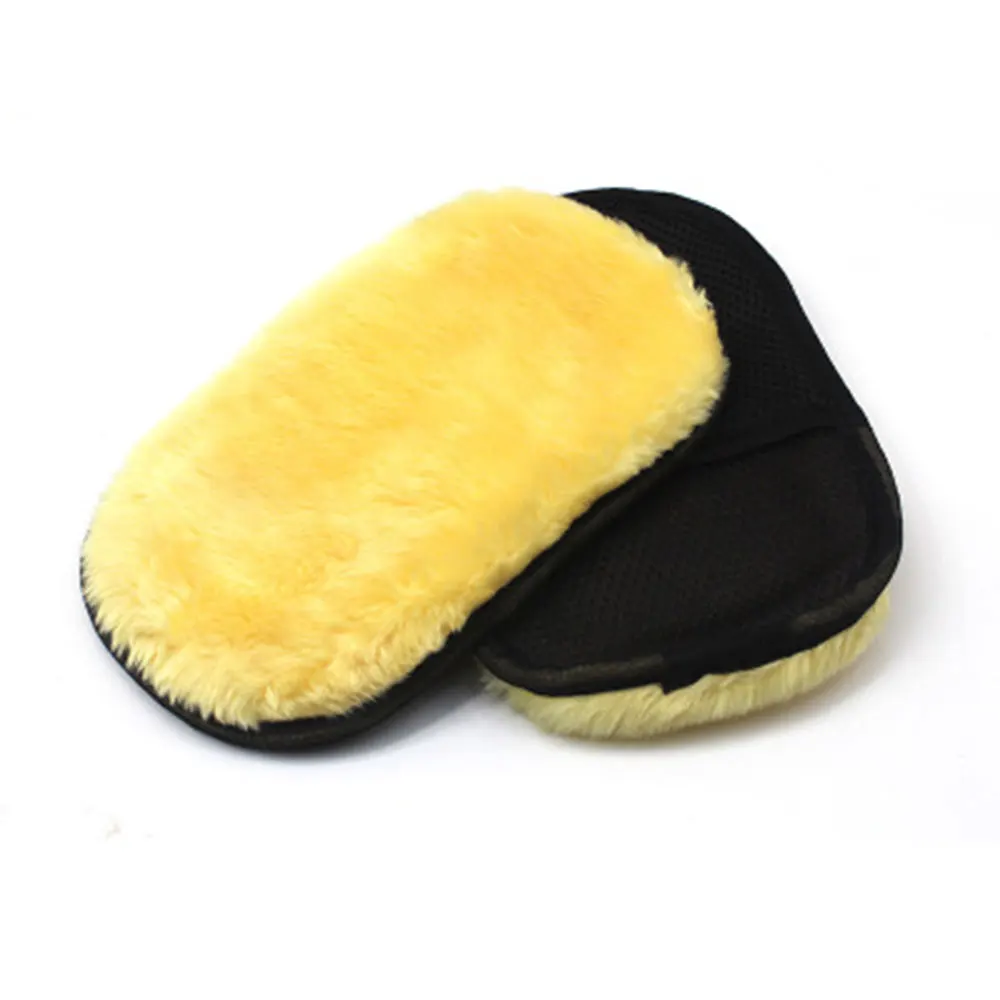 Шерстяные перчатки для автомойки полировки и чистки автомобиля плюшевая