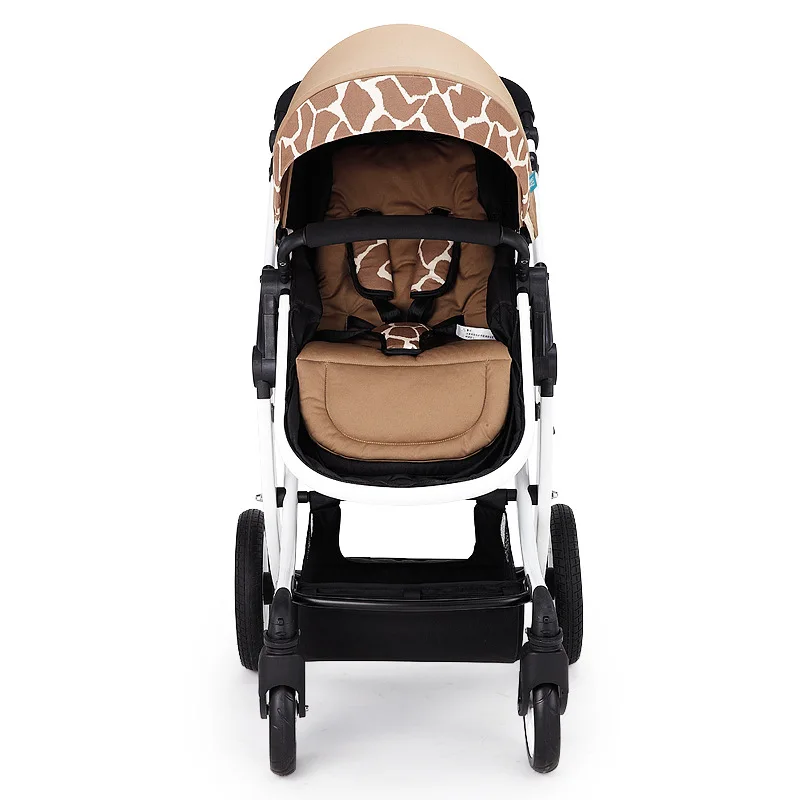 Детская коляска с высокой звездой складная ударопрочная детская зимний и летний