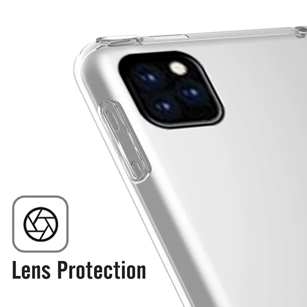 Для Apple iPad Pro 11 дюймов 2020 чехол прозрачный мягкий TPU против царапин Прозрачный для
