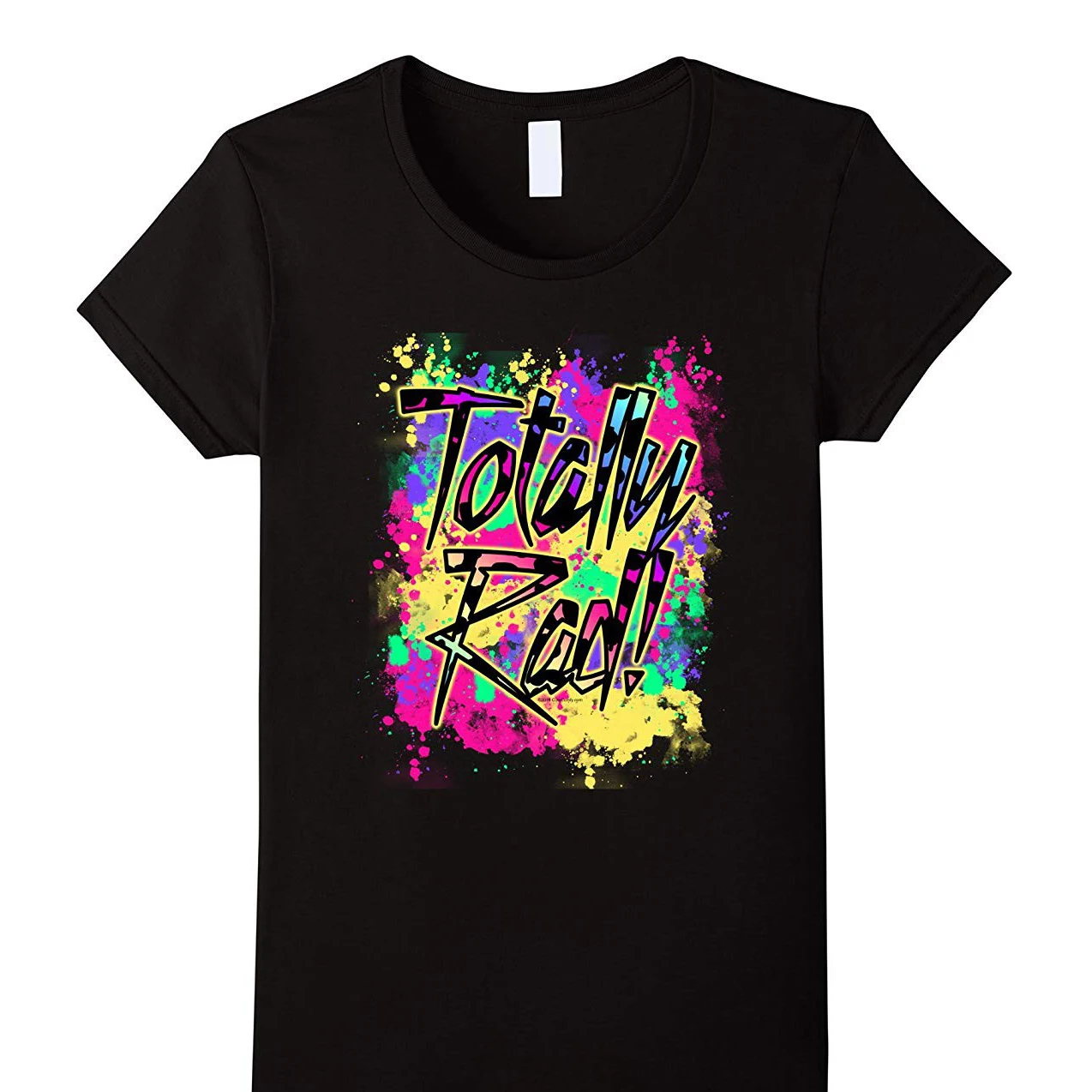 Женская футболка totly Rad 80S неоновая краска Splash 1980S вечерние футболки с принтом