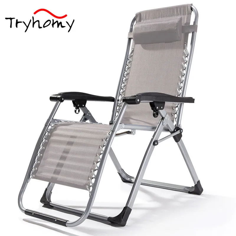 Outdoor Camping Chairs Relax Garden Home Office Folding Chair Heavy Duty Beach Fishing Recliner 150 KG Leisure Lounger Bed