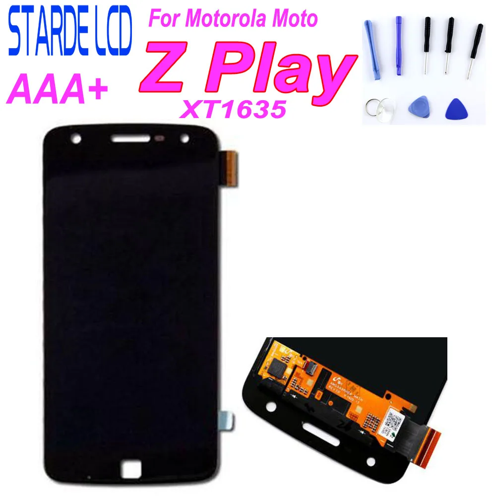 ЖК-дисплей STARDE для Motorola Moto Z Play XT1635 кодирующий преобразователь сенсорного экрана