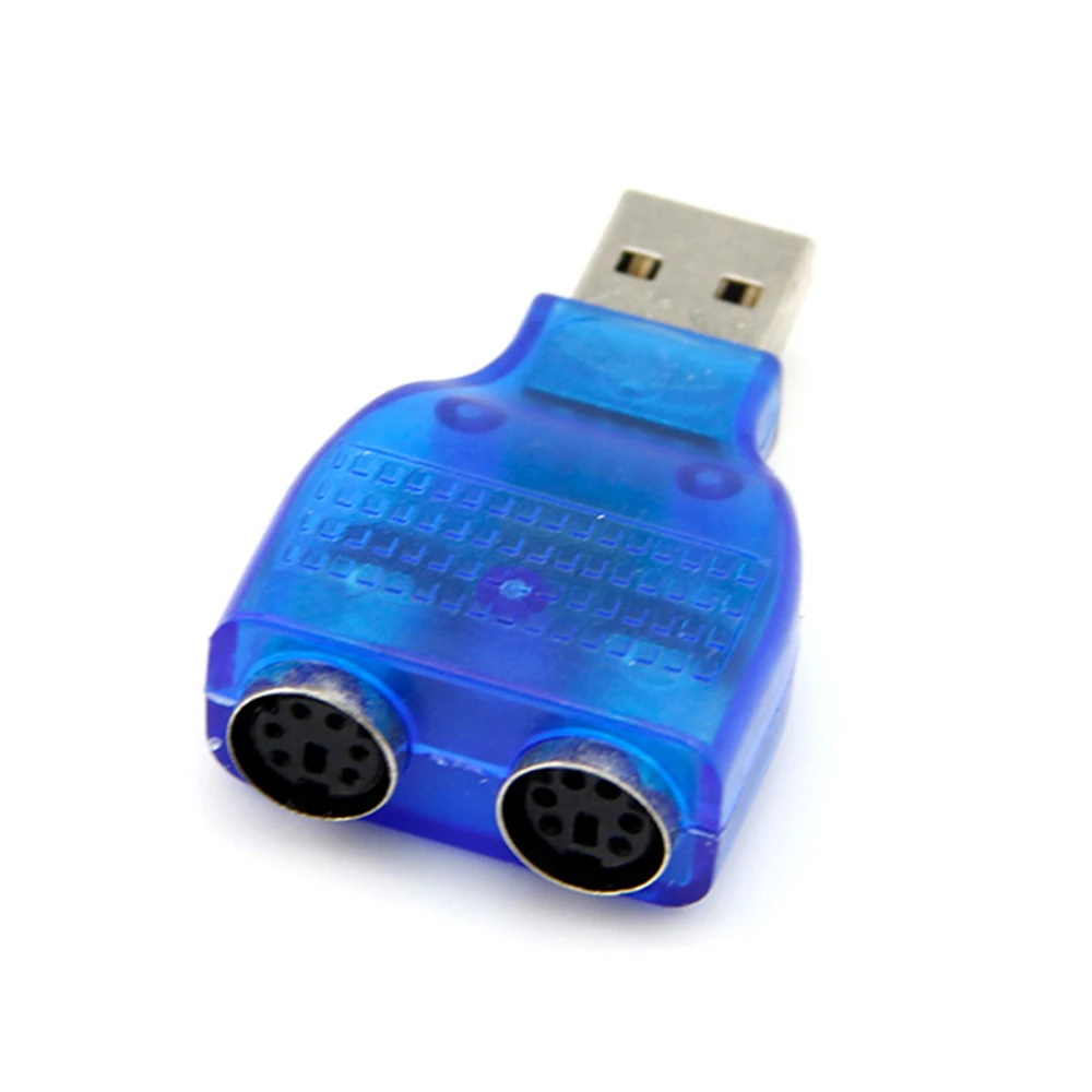 Новинка Тонкий USB 2,0 для PS/2 адаптер ключ для использования вашей PS/2 клавиатуры/мыши на USB порт компьютерные аксессуары кабель адаптер