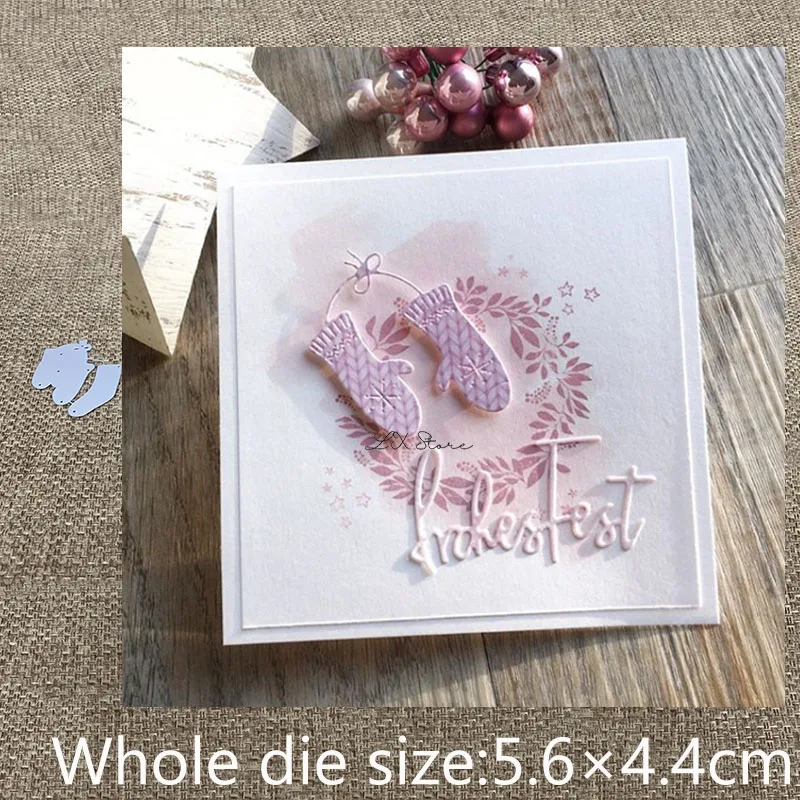 Новый дизайн ремесло металлическая высечка высечки зимние перчатки носки