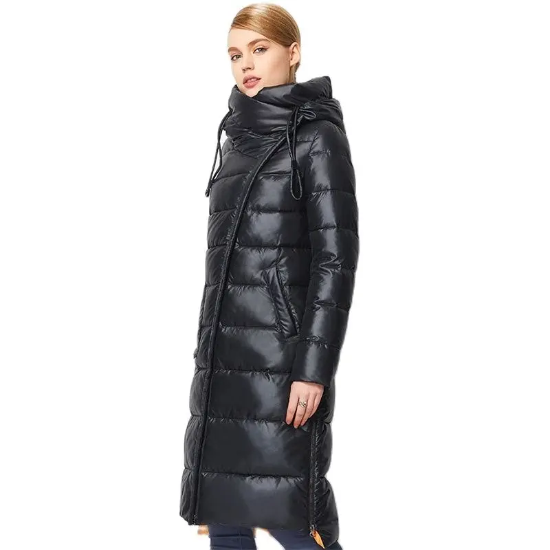 

2021 Fashionable Coat Jacket Women's Hooded Warm Parkas Bio Fluff Parka Coat Hight Quality Female New Winter Collection