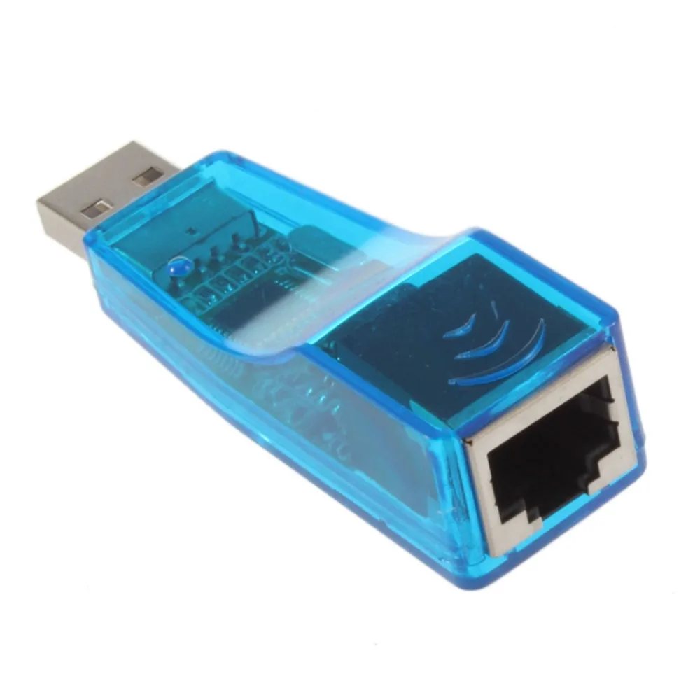 USB 1,1 к локальной сети RJ45 коммутатора Ethernet 10/100 Мбит/с сетевая карта адаптер для Win7 Win8 планшетный ПК с системой андроида ПК синего цвета