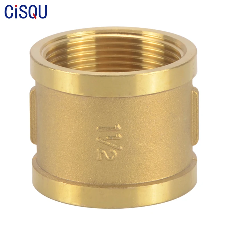 

Plumbing Fitting Connector Double Female BSP 1/8 To 2 Inch Thread Water Gas Quick Connector Brass Pipe Fitting Coupling Coupler