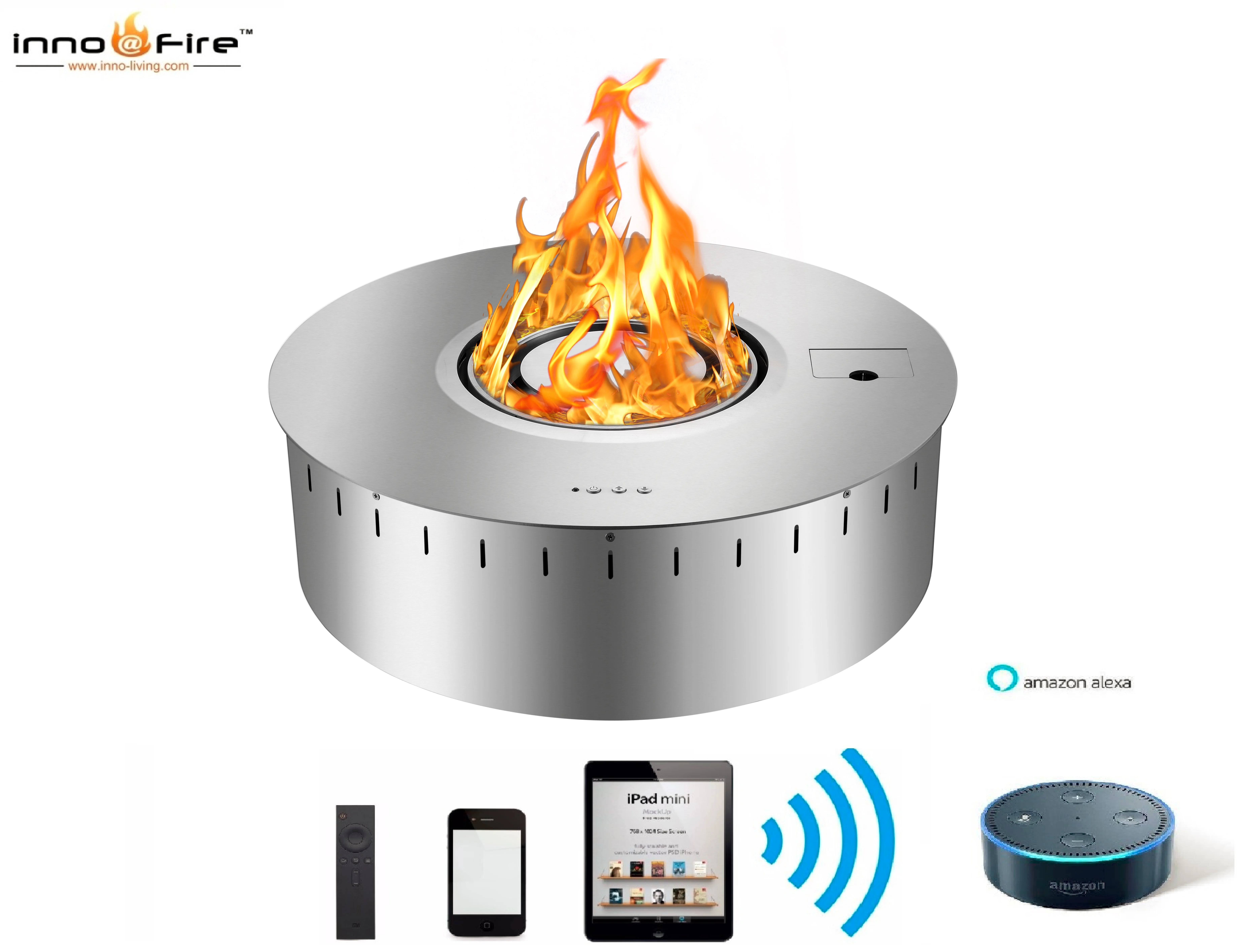 Горячая Распродажа круглые биоэтанольные камины с дистанционным управлением |