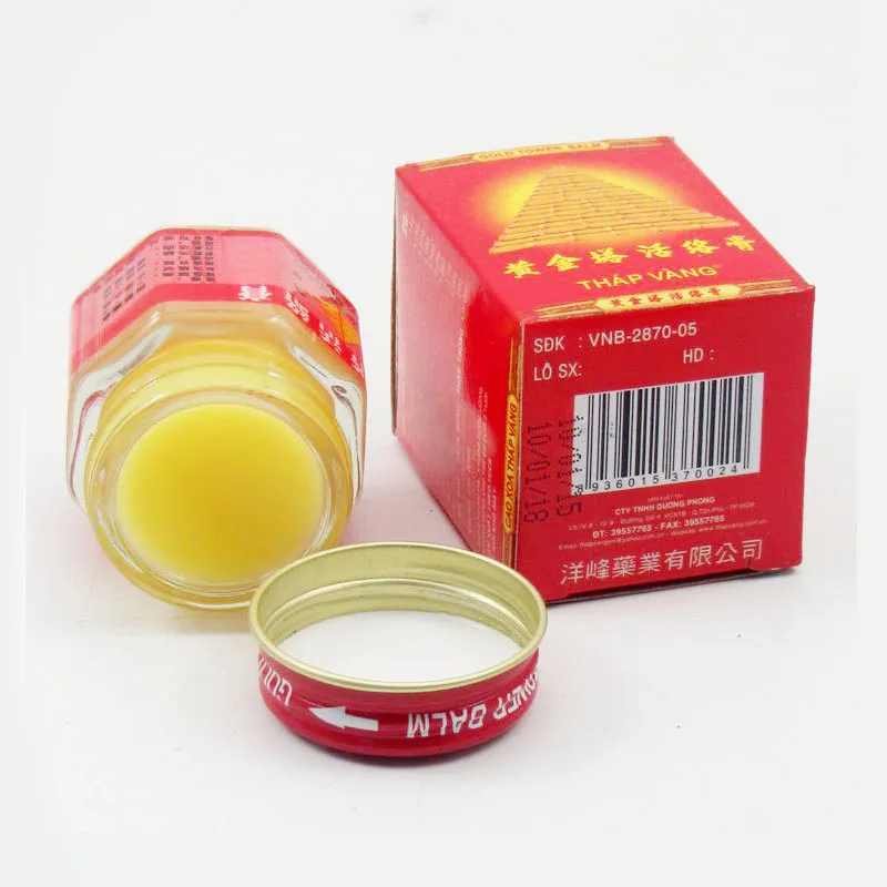 Вьетнамский бальзам с золотой башней 2 шт. тигровый активный крем массаж мышечные