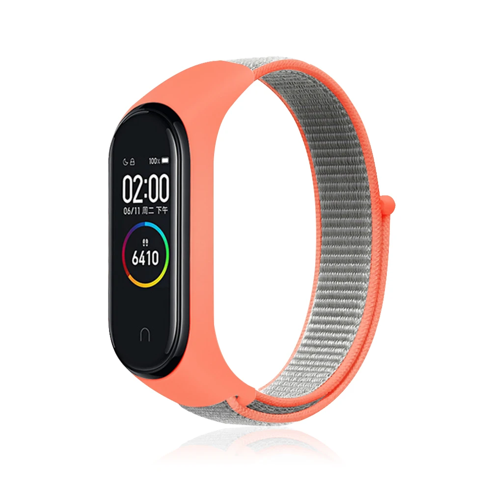 7 Bright powder Pulseira mi band 4 ремешок для xiaomi mi band 4 3 спортивный нейлоновый ремешок для часов дышащий браслет ремешок для часов Смарт часы аксессуары 4 - Цвет ремешка: 7 Bright powder