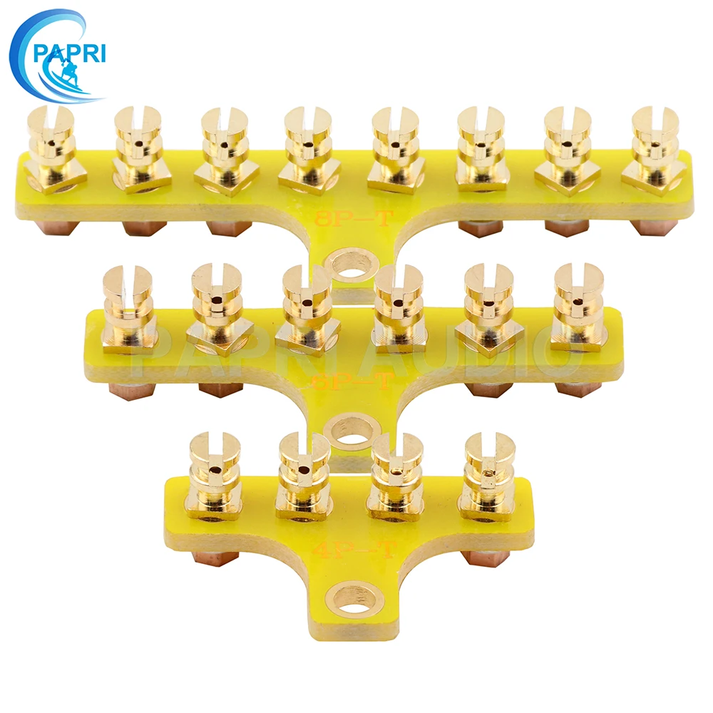 PAPRI 4 Post 6 8 сообщения FR4 Чистая латунь Позолоченные тег доска башни терминал Луг DIY