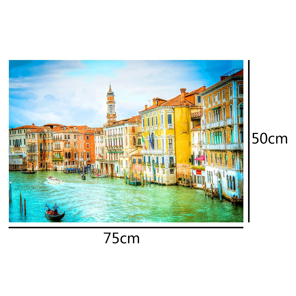 

1000pcs DIY Water City Picture Puzzle Jigsaw Toy Children Portable Educational Learning Assembling Interactive Present