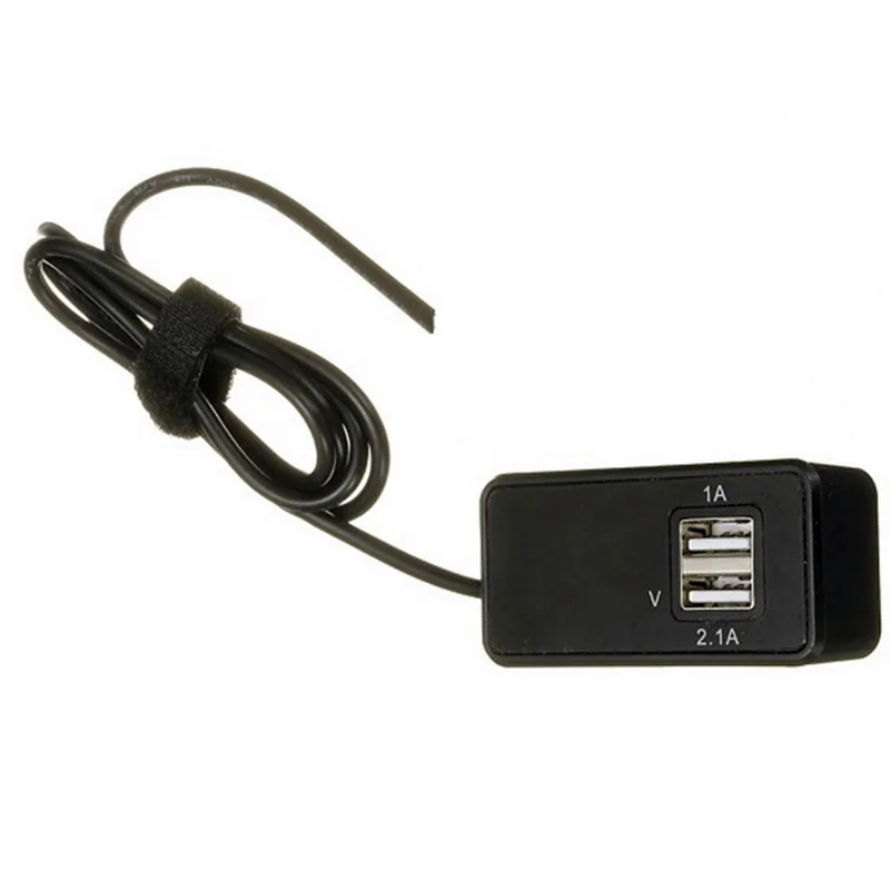 Автомобильное зарядное устройство 2 в 1 вольтметр с двойным USB аккумулятором