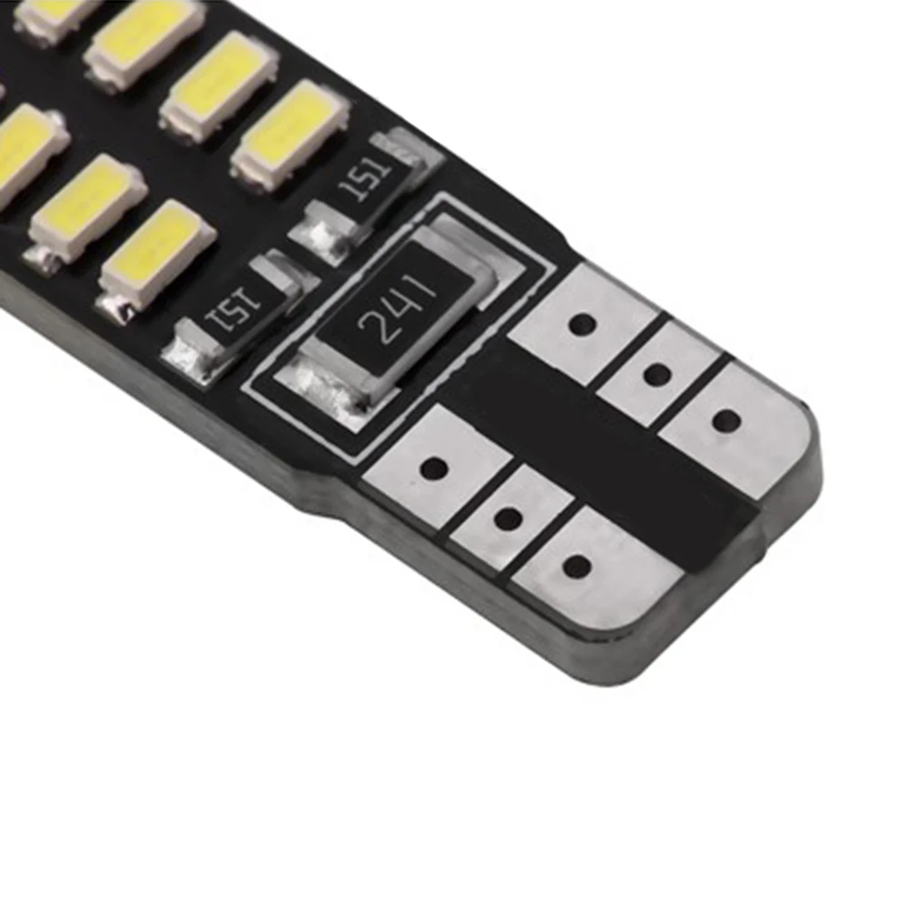 

10pcs Car T10 3014 24SMD LED Light Tail Parking Map Lamp Bulbs Ultra-Bright License Plate Lamp Suitcase Pedal Lamp