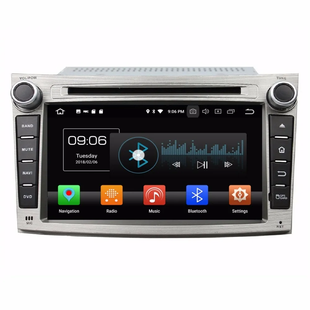 Автомобильный радиоприемник Octa Core Android 9 0 DVD плеер с GPS для Subaru Legacy outback 2009 2012