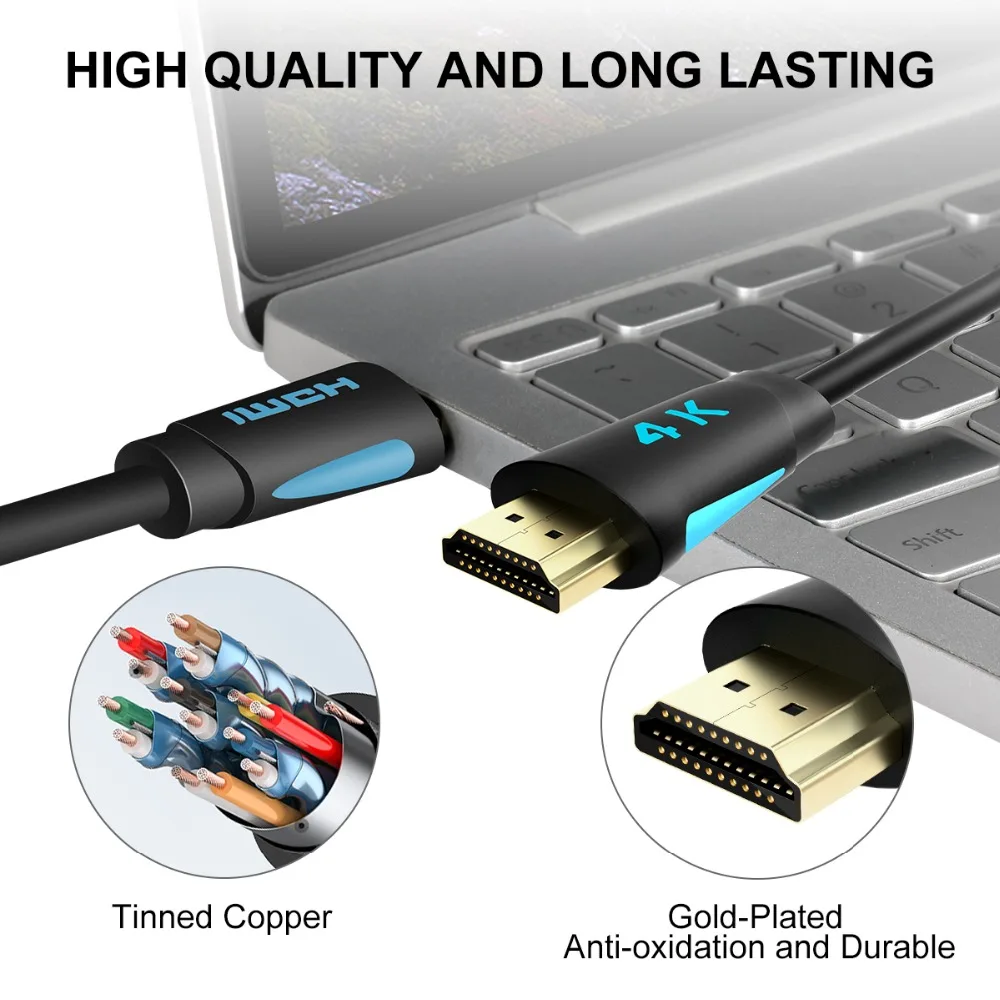 HDMI кабель 3M HDMI 2,0 4 k@ 60Hz видео кабели высокая скорость для Xbox360 lcd PS3 PS4 проектор компьютера USB2.0