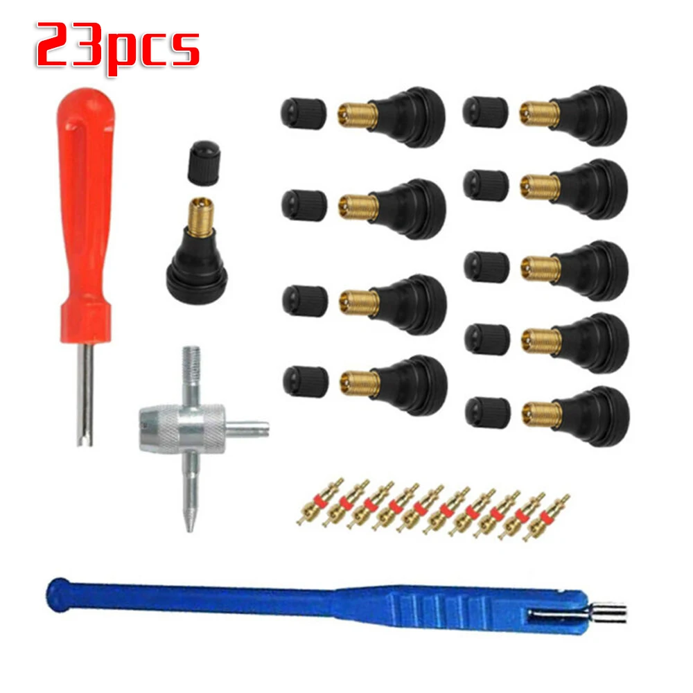 

Tire Valve Puller Changer Garage Tools Truck Built-in Set Replacement Plastic+metal Car Bike Repair Tool Kit Accessories