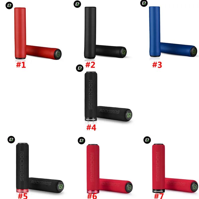 ROCKBROS велосипедные ручки MTB Мягкие силиконовые губчатые накладки на Анти занос