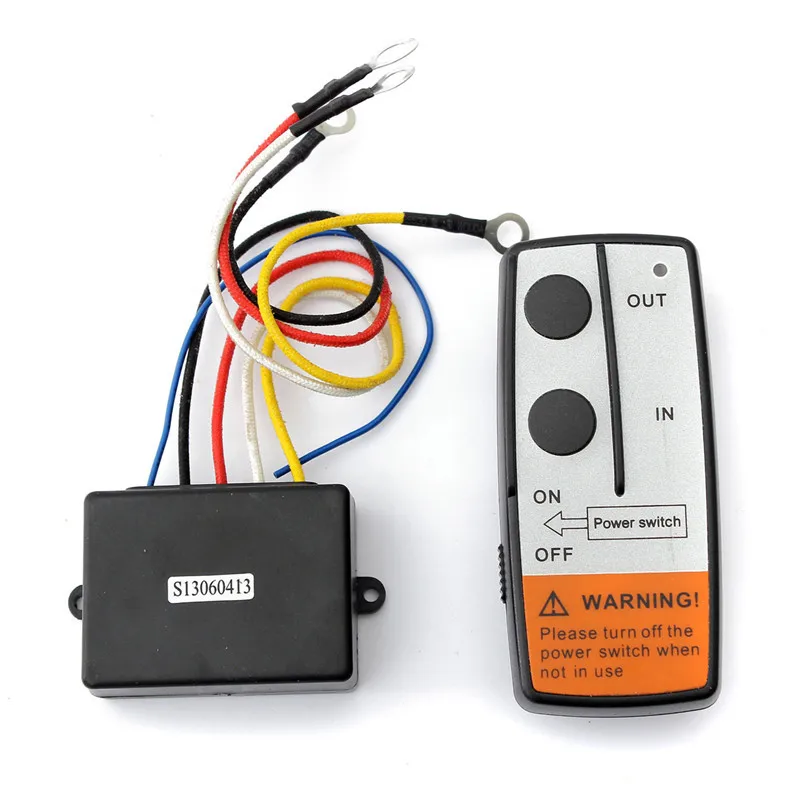 12В универсальный 50фт Беспроводной автомобильный лебедка электрический пульт дистанционного управления с ручным передатчиком Twin Handset для грузовика ATV Vehicle on.