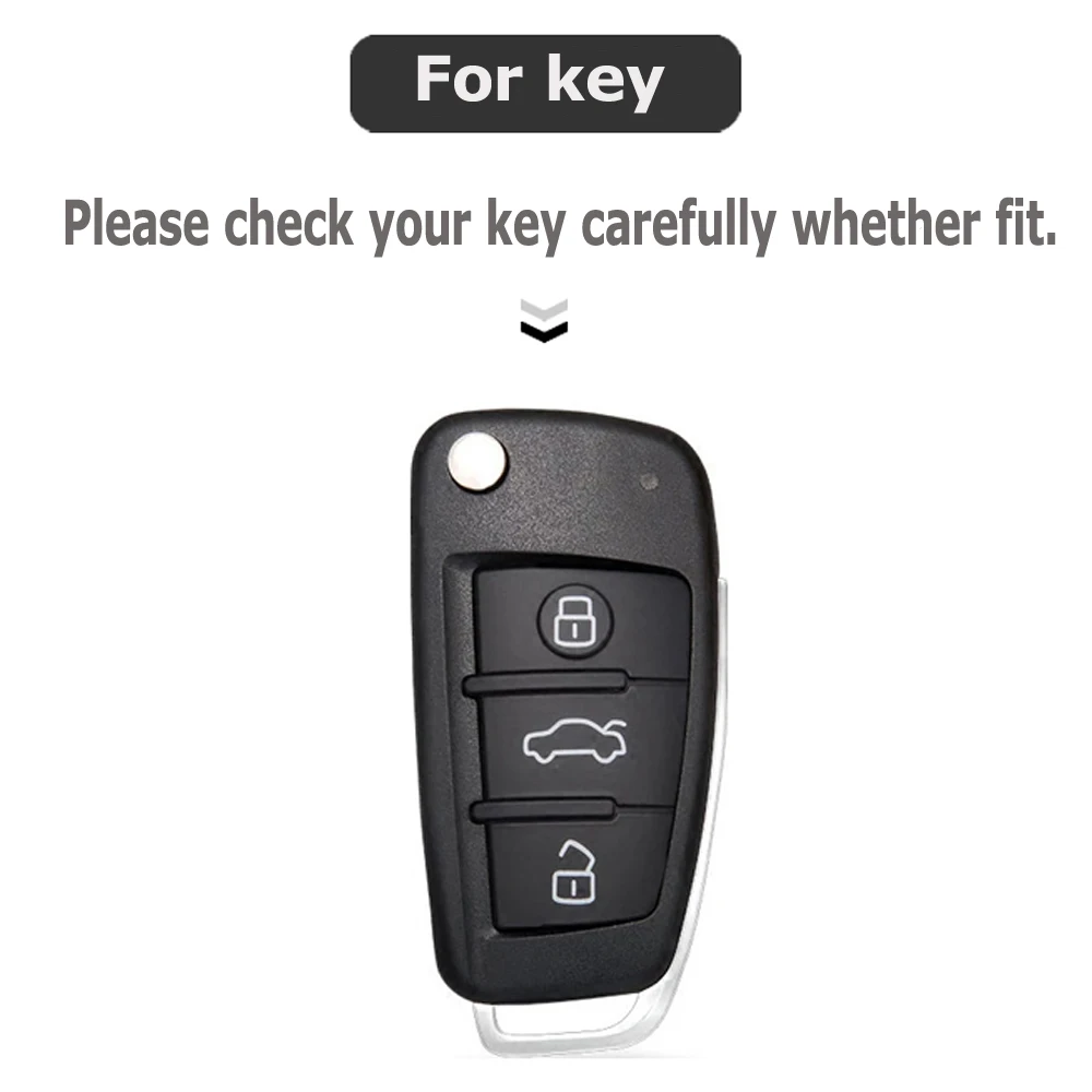 Складная флип карта с 3 кнопками для Audi A1 A2 A3 S3 A4 A4L A5 A6 A6L C5 C6 A7 A8 Q3 Q5 Q7 TT Allroad R8 S6