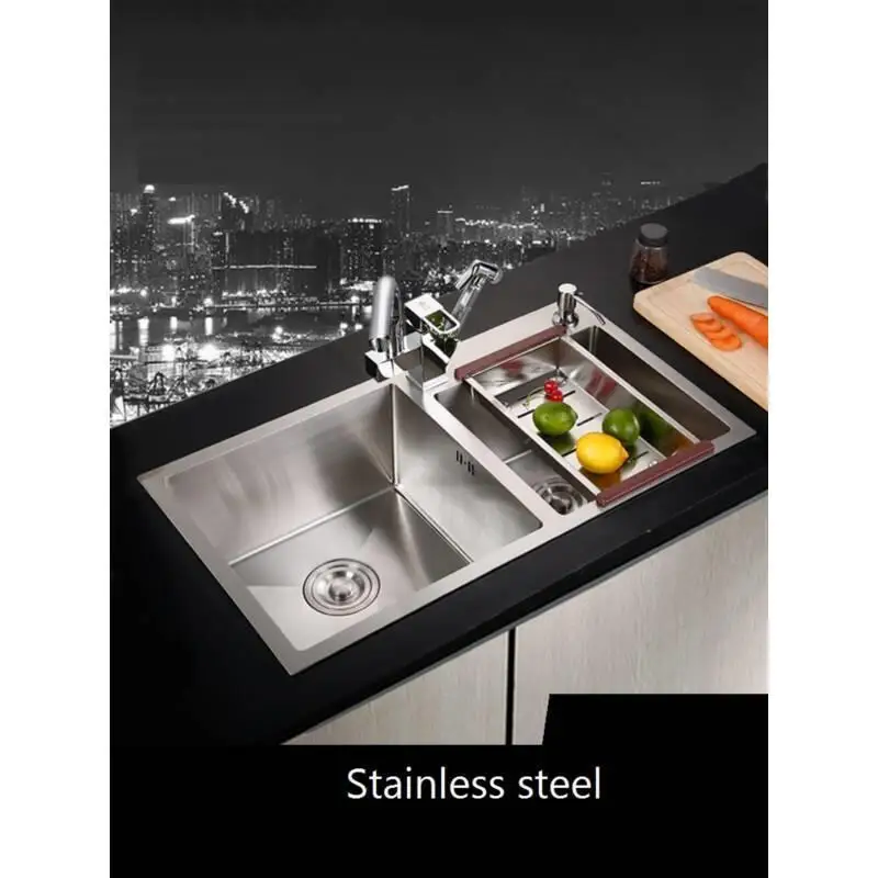 Lava Manos Escurridor Acero Inoxidable Lavandino Stainless Steel Wasbak Cuba Pia Cozinha Lavabo Fregadero De Cocina Kitchen Sink |