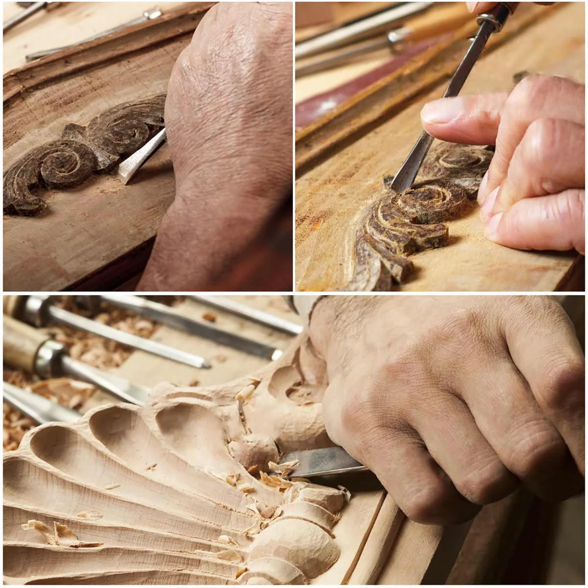 

8Pcs/Set Wood Carving Tool Set 360mm Professional Wood Carving Chisel Knife Hand Tool Set For Basic Detailed Carving Woodworkers