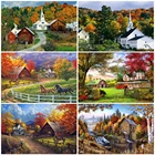 EverShine вышивка Дом стразами картина стразы алмазов картина осенний пейзаж Вышивка крестиком мозаичное украшение стены