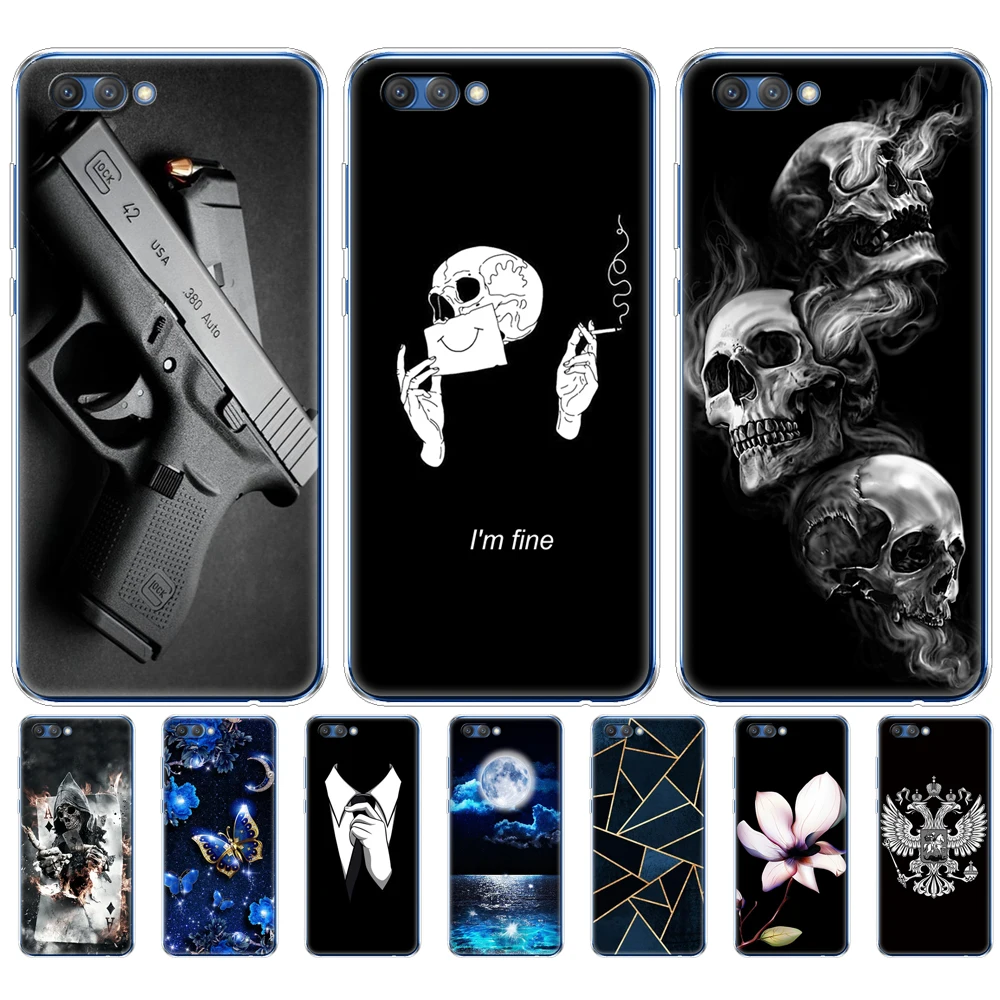 Силиконовый чехол для huawei honor V10 VIEW 10 мягкая задняя крышка из ТПУ телефона Etui